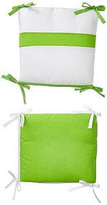 Conjunto de Almofada para Cadeira de Balanço Infantil Baby Doll Bedding para Criança/Bebê, Verde Maçã