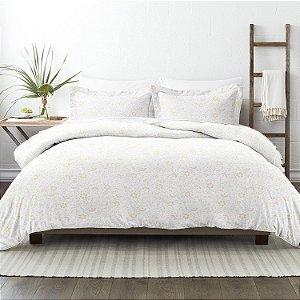 Capa de Edredom Twin do Linen Market (Branco) - Experimente o Conforto de Hotel com Maciez Inigualável, Estampas Exquisitas & Cores Sólidas para um Quarto Dos Sonhos - Conjunto de Capa de Ed