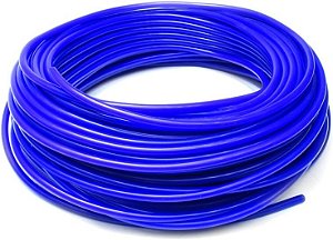 Mangueira de silicone para vácuo de alta temperatura azul, comprimento de 25 pés (pressão máxima de 40 psi, diâmetro interno de 5/16)