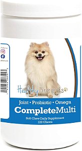 Suplemento Multivitamínico Mastigável All in One para Pomerânia - 120 unidades