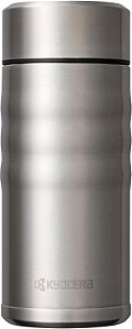 Caneca de Viagem Kyocera com Tampa de Rosca, 17oz, Aço Inoxidável