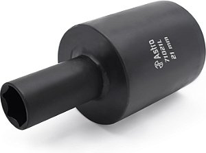 Chave de impacto multiplicadora de torque para porcas de roda finas de 21mm (13/16) Astro Tools 71021L, regular, preta.