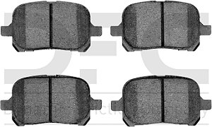 Pastilhas de Freio Avançadas 5000 da Dynamic Friction Company - Cerâmica 1551-0707-00 - Conjunto Dianteiro