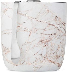 S'well 67oz Balde de Gelo em Aço Inoxidável com Pegador - Triplo Revestimento a Vácuo Isolado, Livre de BPA Utensílios de Bar