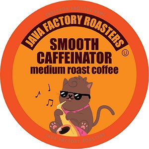 Cápsulas de Café Torrado Médio da Fábrica de Java Compatíveis com Máquinas de Café K Cup, incluindo 2.0, Caffeinator Suave, 80 unidades