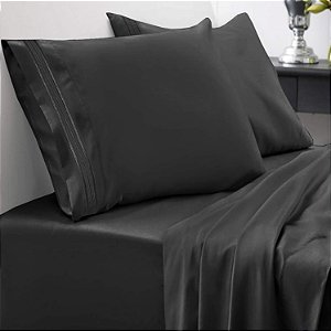 Lençóis Queen Size - Lençóis de luxo respiráveis com elástico completo e alças de canto seguras embutidas - Coleção 1800 Supreme extra macia Conjunto de roupas de cama de bolso profundo, conjunto de len