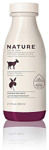 Banho de Leite Espumante Nature by Canus com Suavizante Leite de Cabra Fresco Canadense, Original, 27.1 Fl Oz