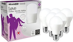 Lâmpada LED Miracle LED Nature’s Vibe Love Emotion Intensity (604229), Conjunto de 6 Lâmpadas