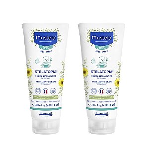 Mustela Stelatopia - Creme Emoliente para Bebês - para Pele Propensa a Eczema - com Óleo Natural de Abacate e Girassol - Livre de Fragrância - 6.76 fl. oz. (Pacote