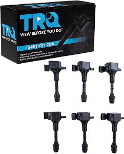 Bobina de Ignição com Conjunto de 6 Botas para 02-08 Kit de Caminhonete Nissan 3.5L V6