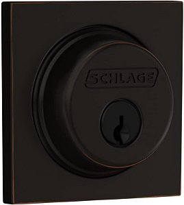 Empresa de Fechaduras SCHLAGE Fechadura de Cilindro Único com Acabamento Collins, Bronze Envelhecido (B60 N COL 716)