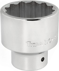 Soquete SAE de 12 pontos de 1 polegada 61576 Titan x 2-3 / 8 polegadas