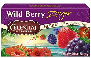 Chá de ervas Celestial Seasonings, Sabor Frutas Silvestres, 20 unidades (pacote com 6)