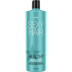 Condicionador sem enxágue SexyHair Healthy Tri-Wheat | Até 90% Melhor Desembaraçamento | Reduz a Quebra | Hidratação, Suavidade e Brilho