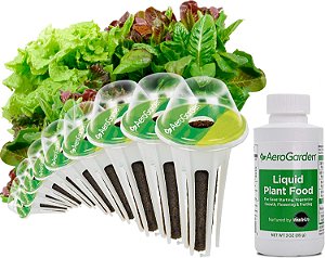Kit de Cápsulas de Sementes para Mix de Folhas Verdes à Moda Antiga AeroGarden - Kit de Salada para Jardim Interno AeroGarden, 9 Cápsulas