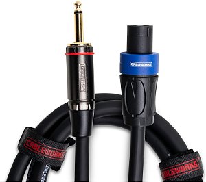 Cabo de alto-falante com conector Twist Lock da série Premium Headliner da Gator Cases, Cableworks; 10 pés, TS para Twist Lock (GCWH-SPK-10-1TL)