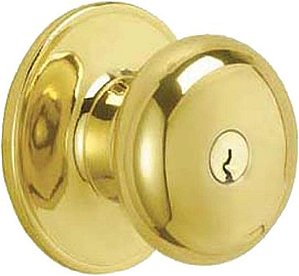 SCHLAGE Dexter by Schlage J54STR605 Maçaneta com Trava Stratus Keyed Entry, Latão Polido