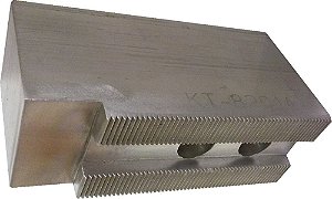 Mordentes planos de fixação suave de Alum T6061 USST KT-8201AF para mandris de torno CNC de 8, 2 de altura (conjunto de 3 peças)