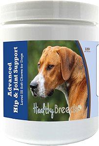 Por favor, note que a tradução a seguir foi feita automaticamente e pode conter erros.

Suporte Avançado para Quadril e Articulações do Cão da Raça English Foxhound da Healthy Breeds - Promove uma Vida Ativa e Confort