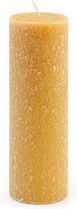 Vela de pilar sem perfume Root Candles Beeswax Blend Timberline, 3 x 9 polegadas, Butterscotch