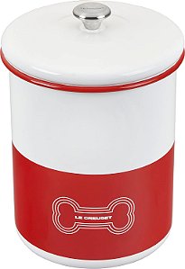 Pote de Armazenamento Vermelho Le Creuset em Aço Esmaltado com Puxador de Aço Inoxidável, 4.25qt