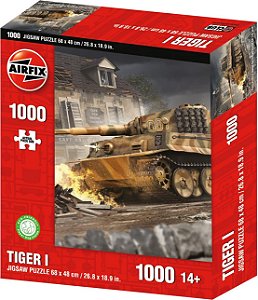 Quebra-cabeça de 1000 peças do veículo militar terrestre Tiger I Tank da Segunda Guerra Mundial da Airfix HVCA0005.