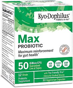 Kyo-Dophilus Max Probióticos, 30 Cápsulas Vegetarianas