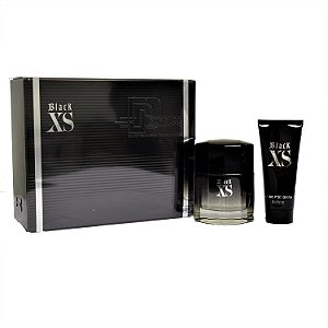 Paco Rabanne Black XS para Homens Conjunto de 2 Peças (Spray Eau de Toilette de 3,3 Onças + Gel de Banho de 3,3 Onças)