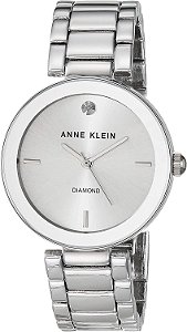 Relógio de Pulseira com Mostrador de Diamante Genuíno para Mulheres Anne Klein