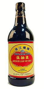 Molho de Soja Leve Pearl River Bridge, Molho de Soja Chinês para Tempero de Uso Geral, Saborizante, Condimento Perfeito para Culinária Chinesa, Sushi, Pratos Coreanos e Frituras Asiáticas, Superior