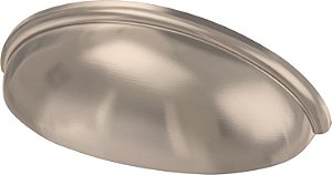 Puxador de gaveta em forma de copo da Franklin Brass, níquel acetinado, 3 polegadas (76mm), pacote com 25 unidades, P34702-SN-B