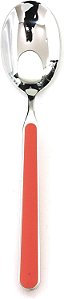 Colher de Frutas Fantasia Mepra AZB10C71104 - [Pacote com 24], Novo Coral, 17.5, Talheres de Aço Inoxidável Seguro para Lava-Louças.