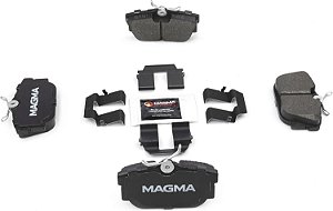 Pastilhas de freio semimetálicas Premium MAGMA Fire Born PMD877M