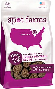 Receita de Almôndegas de Peru Spot Farms Saudáveis e Naturais para Cachorros Feitas nos EUA 12.5 oz de Qualidade Humana