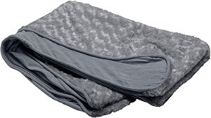 Substituição da capa da cama de cachorro Furhaven Ultra Plush Faux Fur & Suede Contour Luxe Lounger, lavável na máquina - Cinza, Gigante (Extra Grande)