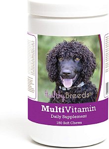 Suplemento Mastigável Multivitamínico para Cães da Raça Irish Water Spaniel Healthy Breeds 180 Unidades