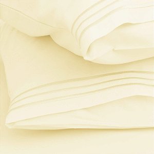 Conjunto de lençóis Twin XL 3 peças Clara Clark - Ajuste para camas de dormitório universitário - Extra macio - Bolsos profundos, Amarelo baunilha