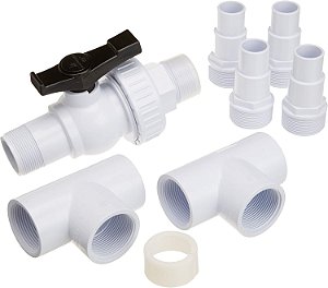 Kit de substituição da válvula de desvio manual Smartpool SK35 para piscinas acima do solo SunHeater brancas.