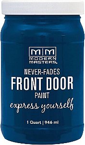 Pintura de porta frontal Serene à base de água em esmalte exterior de 32 fl oz (pacote de 1) Modern Masters 1 qt 275274