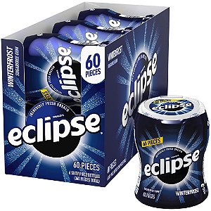 Chiclete Eclipse Winterfrost Sugarfree, 60 unidades (pacote com 6)