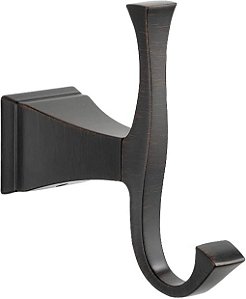Gancho De Toalha Duplo Dryden Montado Na Parede Delta Faucet 75135-RB em Bronze Veneziano SpotShield
