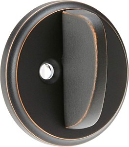 Trinco de segurança Schlage B80 716 12-287 10-116 134 N N SL, bronze envelhecido, 2,5 polegadas de diâmetro.