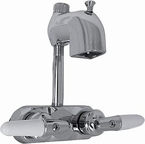 Fornecimento de Parque da América 191-S-CP Torneira de Banheira com Pés de Garra de Banheira de pés de garra de dois manípulos