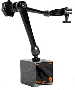 Base Magnética WEN para Indicadores de Ponteiro, Três Segmentos, Resistência Industrial com Liberação Rápida (10714)