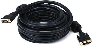 Cabo digital DVI-D Monoprice - Resoluções de até 2048 x 1536, CL2, Dual Link, 9.9 Gbps, 24AWG, 25 pés, Preto