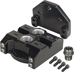 Derale 35708 Série Premium Suporte de Filtro Remoto, Preto