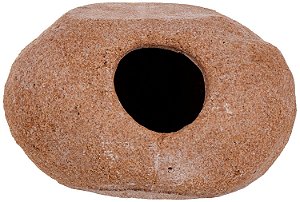 Penn Plax O Esconderijo de Pedra de Granito Reptology - Decoração para Aquários e Terrários - Para Pequenos Animais - Tamanho Extra Grande