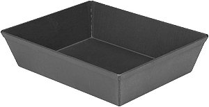 Fôrma de Pizza Estilo Detroit 8 por 10 polegadas da LloydPans Kitchenware, Fabricada nos EUA, Anodizada Dura