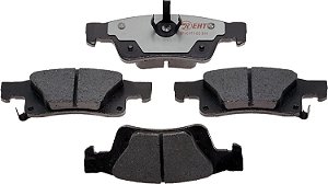 Conjunto de Pastilhas de Freio Traseiras de Reposição Raybestos Element3 EHT™ para Seleção dos Anos Modelo 2011-2020 Dodge Durango e 2011-2020 Jeep Grand Cherokee (EHT1498)