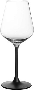 Taça de Vinho Villeroy & Boch Manufacture Rock Red, Conjunto de 4, Copos de Cristal em Preto Excitante, Seguro para Lava-Louças, 23,4 cm